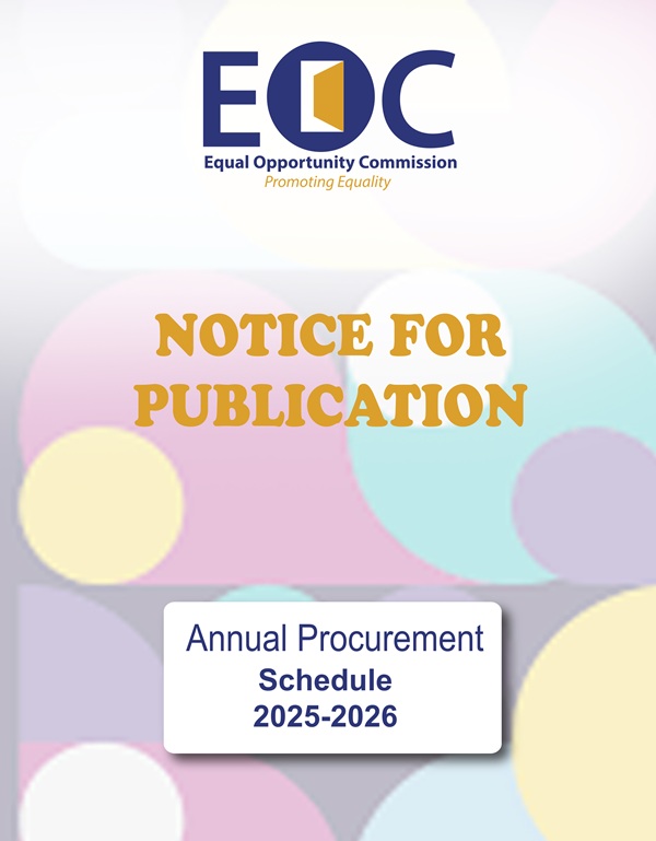 Notice for Publication - Annual Procurement Schedule 2025-2026